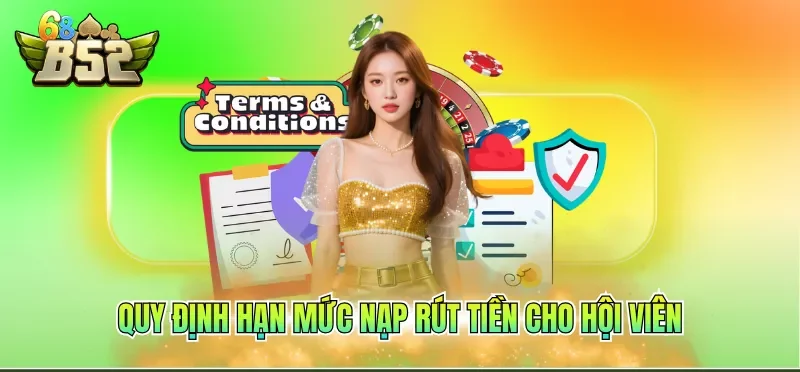 Điều Khoản Điều Kiện B52CLUB 4 Quy định hạn mức nạp rút tiền cho hội viên